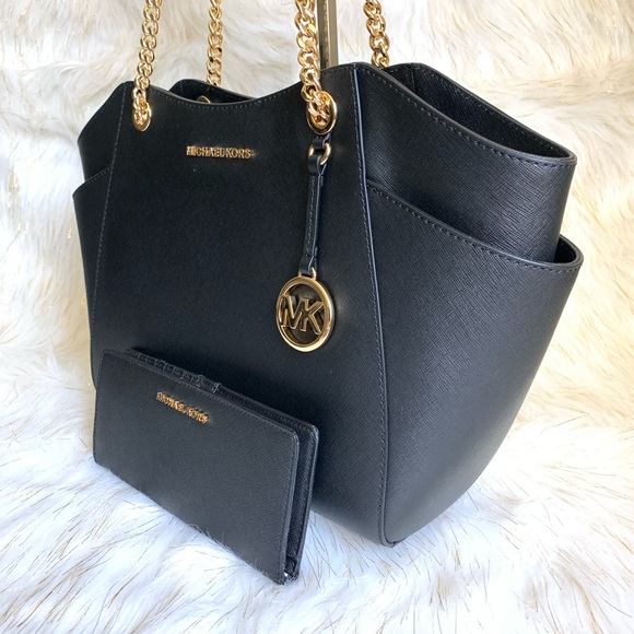 Michael Kors JETSET CHAIN SHOULDER BAG W/WALLET - Picture 4 of 8